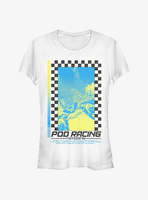 Star Wars Pod Race Poster Girls T-Shirt