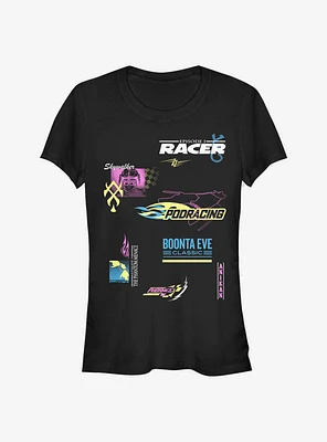 Star Wars Racer Scatter Girls T-Shirt