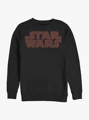Star Wars Classic Striped Logo Crew Sweatshirt
