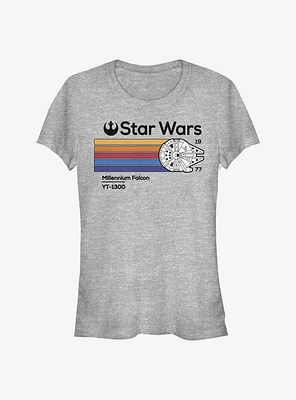 Star Wars Millennium Falcon 1977 Girls T-Shirt