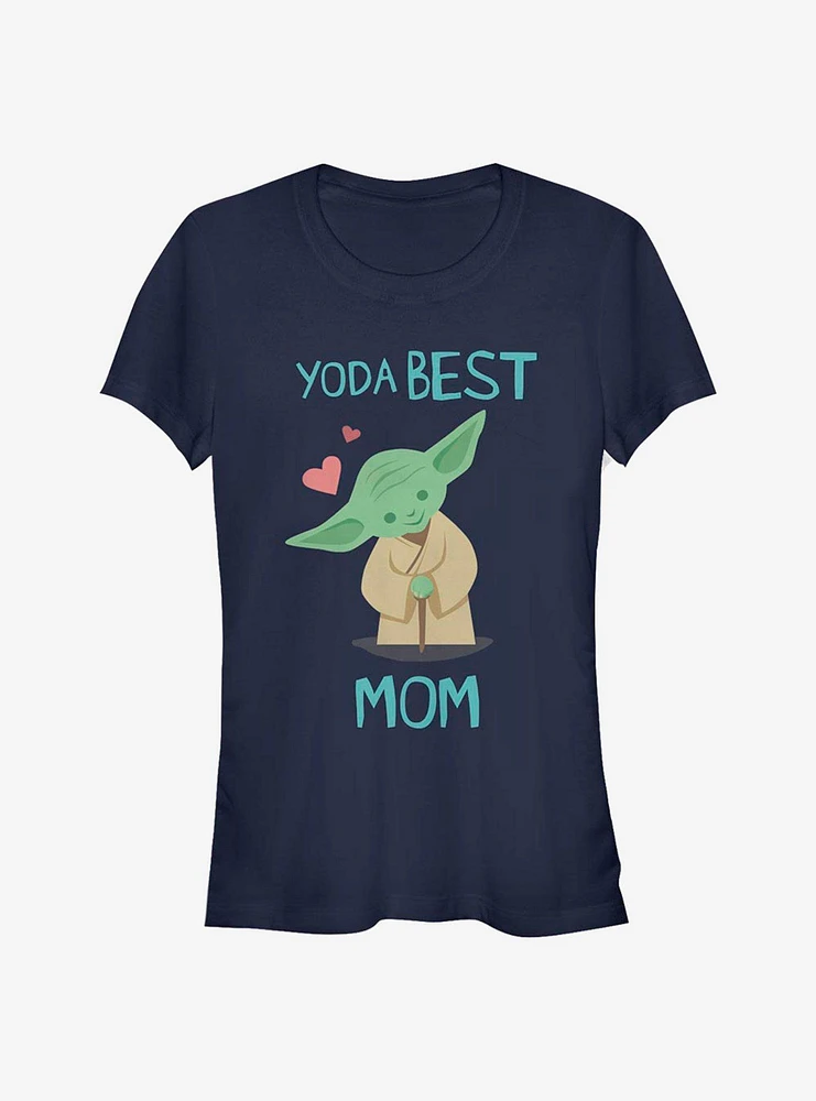 Star Wars Yoda Best Mom Girls T-Shirt