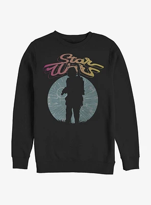 Star Wars Boba Fett Silhouette Crew Sweatshirt