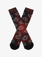 Naruto Akatsuki Clouds Crew Socks - BoxLunch Exclusive