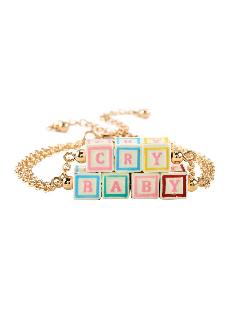 Melanie Martinez Cry Baby Blocks Bracelet Set