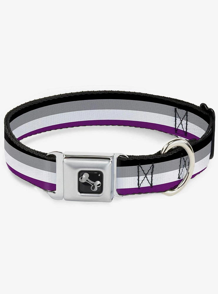 Asexual Flag Seatbelt Dog Collar