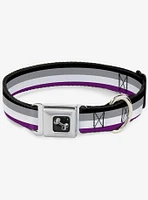 Asexual Flag Seatbelt Dog Collar