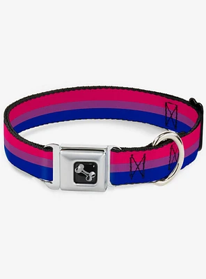 Bisexual Flag Seatbelt Dog Collar