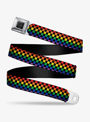 Checker Rainbow Seatbelt Belt