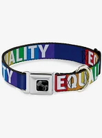 Equality Blocks Seatbelt Dog Collar