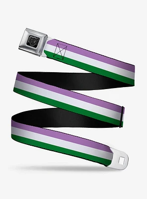 Genderqueer Flag Seatbelt Belt