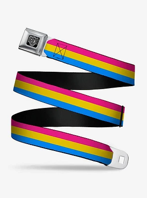 Pansexual Flag Seatbelt Belt