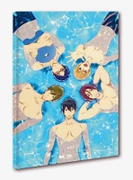 Free! Iwatobi Swim Club Floating Around Canvas Wall Art