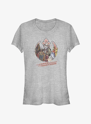 Star Wars: The Rise Of Skywalker Rebel Together Girls T-Shirt