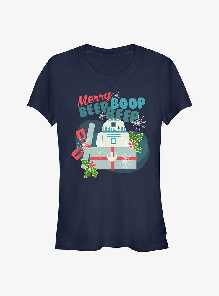 Star Wars Beep R2 Merry Girls T-Shirt