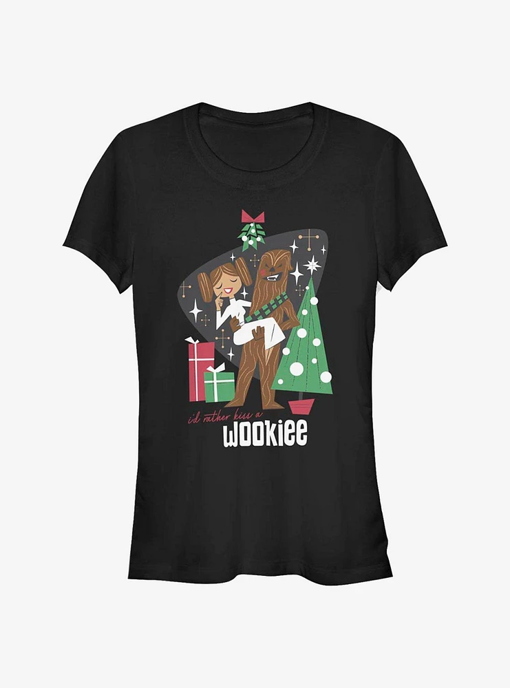 Star Wars Kiss A Wookiee Girls T-Shirt