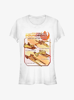 Star Wars Rebel Ships Girls T-Shirt