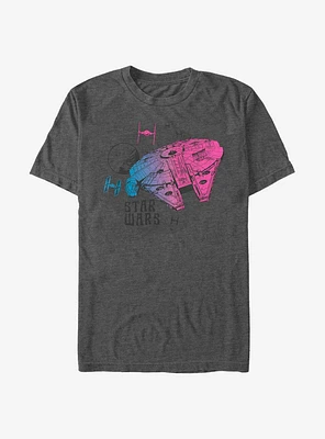 Star Wars: The Rise of Skywalker Neon Ship T-Shirt