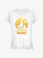 Star Wars: The Rise Of Skywalker Rey BB-8 Sunset Girls T-Shirt
