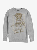 Star Wars: The Rise Of Skywalker Babu Frik Outline Crew Sweatshirt