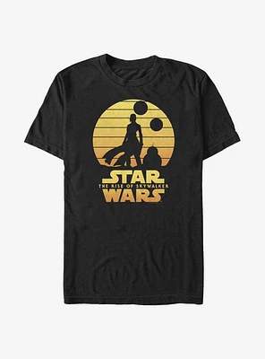Star Wars: The Rise Of Skywalker Rey BB-8 Sunset T-Shirt