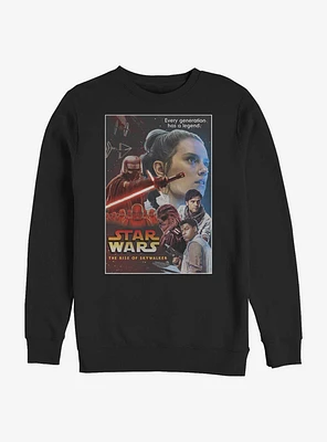 Star Wars: The Rise Of Skywalker Vintage Poster Crew Sweatshirt