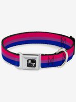 Bisexual Flag Seatbelt Dog Collar