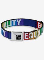 Equality Blocks Seatbelt Dog Collar