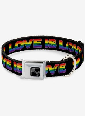 Love Is Heart Seatbelt Dog Collar