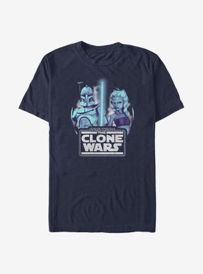 Star Wars: The Clone Wars Rex And Ahsoka Circle T-Shirt