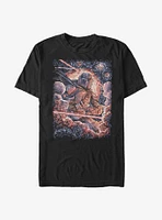 Star Wars The Mandalorian Painted Artistic T-Shirt