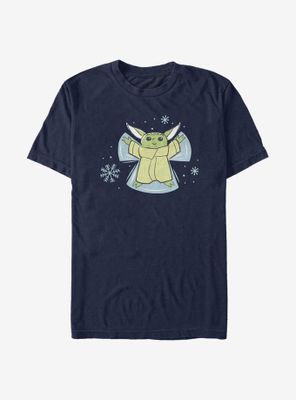 Star Wars The Mandalorian Child Snow Angel T-Shirt