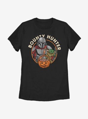 Star Wars The Mandalorian Child Bounty Hunter Halloween Womens T-Shirt