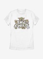 Star Wars The Mandalorian Flower Child Womens T-Shirt