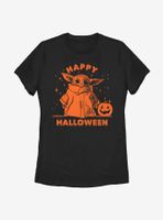 Star Wars The Mandalorian Child Happy Halloween Womens T-Shirt