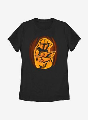 Star Wars The Mandalorian Child Pumpkin Womens T-Shirt