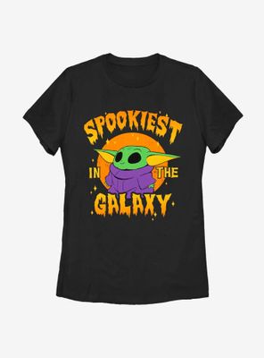 Star Wars The Mandalorian Child Spookiest Galaxy Womens T-Shirt