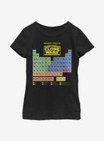 Star Wars: The Clone Wars Periodic Table Youth Girls T-Shirt