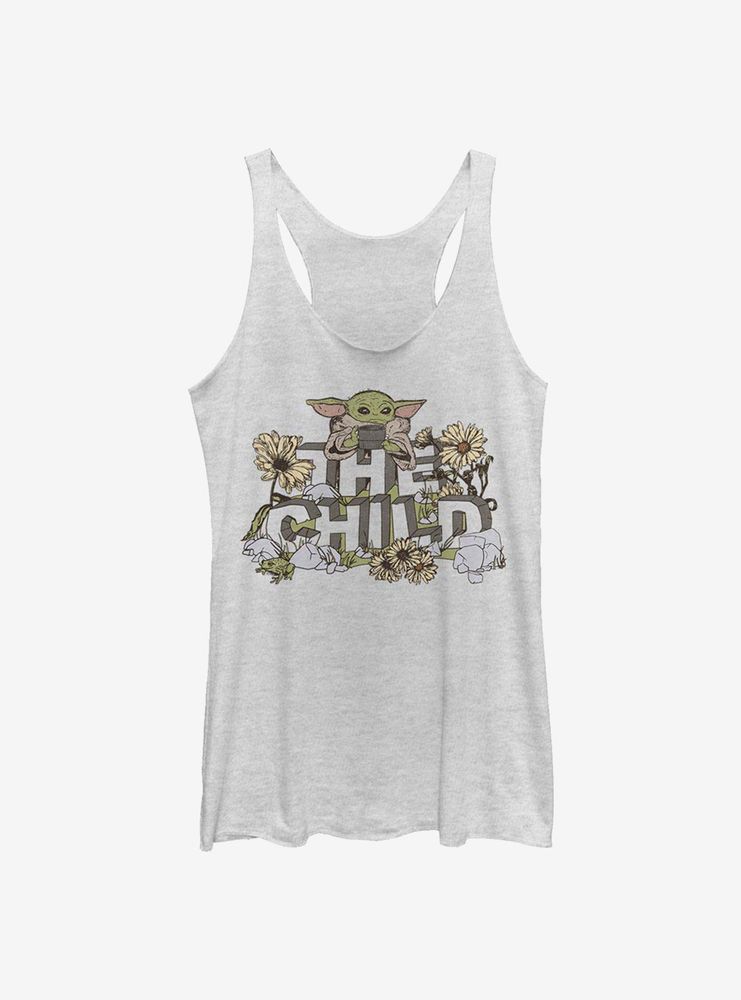 Star Wars The Mandalorian Flower Child Womens Tank Top