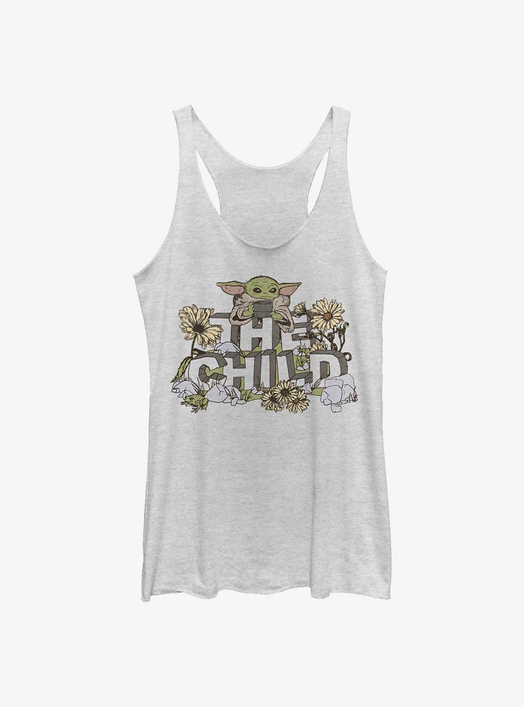 Star Wars The Mandalorian Flower Child Womens Tank Top