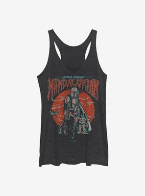 Star Wars The Mandalorian Child Fog Womens Tank Top