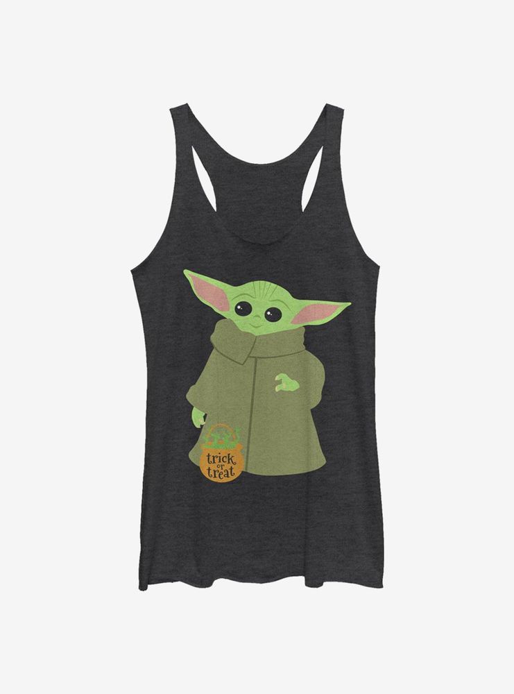 Star Wars The Mandalorian Child Trick Or Treat Womens Tank Top