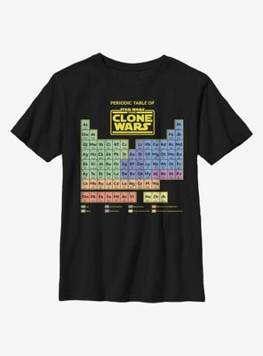 Star Wars: The Clone Wars Periodic Table Youth T-Shirt