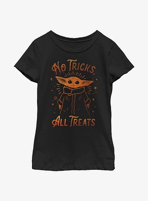 Star Wars The Mandalorian Child No Tricks All Treats Youth Girls T-Shirt