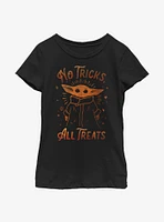 Star Wars The Mandalorian Child No Tricks All Treats Youth Girls T-Shirt