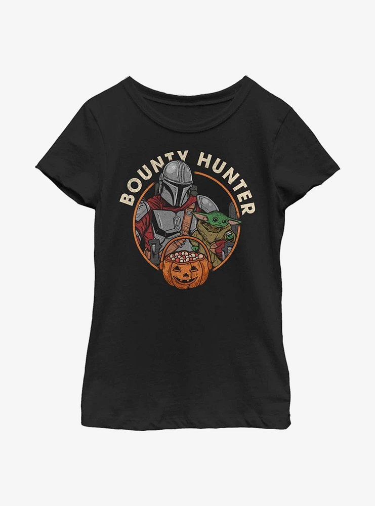 Star Wars The Mandalorian Child Bounty Hunter Halloween Youth Girls T-Shirt