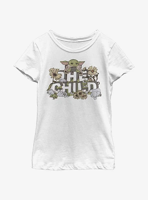Star Wars The Mandalorian Flower Child Youth Girls T-Shirt