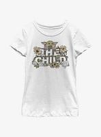 Star Wars The Mandalorian Flower Child Youth Girls T-Shirt