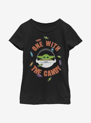 Star Wars The Mandalorian Child One With Candy Youth Girls T-Shirt