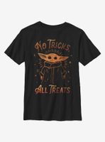 Star Wars The Mandalorian Child No Tricks All Treats Youth T-Shirt