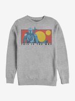 Star Wars The Mandalorian This Is Way Sun Sweatshirt